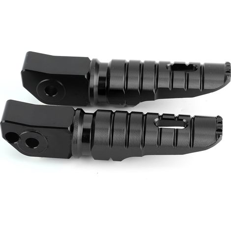 Motorrad-Soziusfußraste, verbreitert, hintere Bedieneinheit, kompatibel mit Honda CB125R, CB250R, CB300R und CBR250RR, schwarz (1/5)