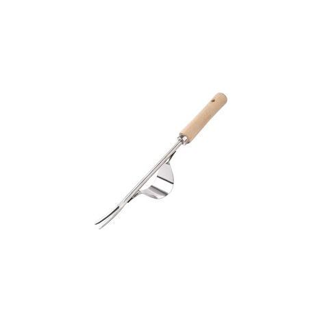 Désherbeur Manuel Garden Outil de Désherbage en Acier Inoxydable avec Poignée Bois Outil de Jardinage pour Désherber Votre Jardin 32cm de Long 1 Pièce (1/5)