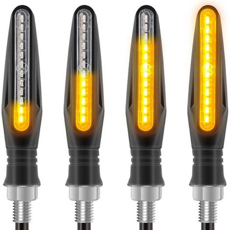 4PCS Indicateurs De Moto Couleurs Clignotants Lumières Indicateurs De Tournage De Moto 12 V 12 LED Ampoules pour Moto Moto (1/5)