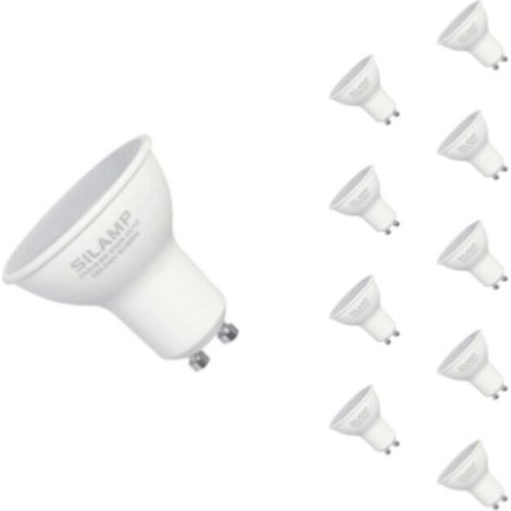 Ampoule LED GU10 6W 220V SMD2835 PAR16 10LED 100° (Pack de 10) - Blanc Froid 6000K - 8000K - (1/5)