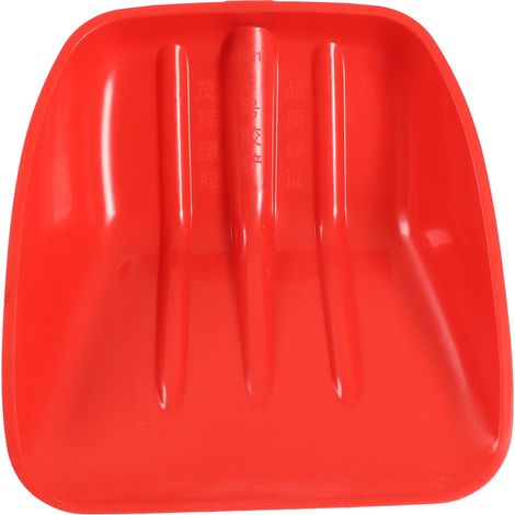 Pelle à neige rouge renforcée en PP résistant, solide et sûr pour enfants, outil de jardinage anti-usure, 41 x 37 cm (16,1 x 14,6 po) (1/5)