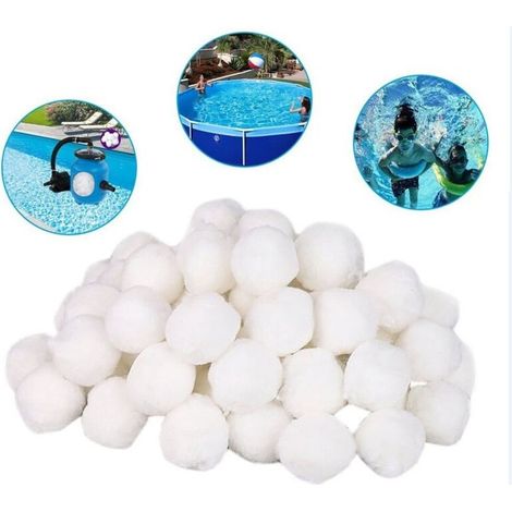 filter balls, média filtrant. Fabriqué en polyéthylène. Lavable et réutilisable. 700 grammes (1/4)