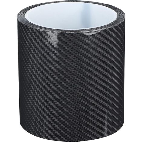 Bandes de Fibre de Carbone Anti-Rayures en Fibre de Carbone Autocollant de Garde de Bord de Porte de Voiture Film de Protection Bande de (1/5)