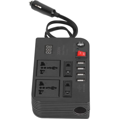 DC12V auf AC220V LCD Modifizierter Sinus-Wechselrichter für Auto, multifunktionaler Hochleistungs-Konverter 300W (1/5)