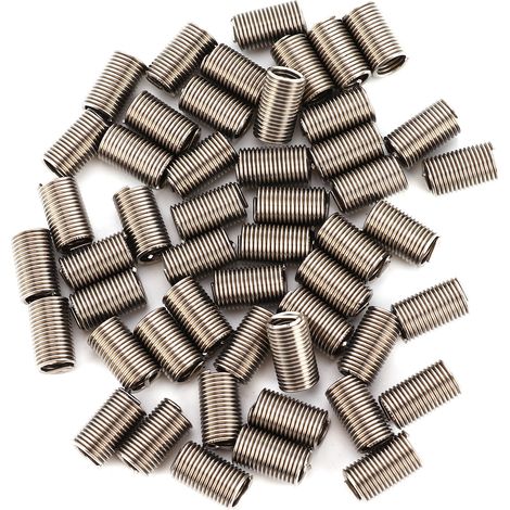 Jeu de 50 inserts de réparation de filetage, manchons de réparation de filetage haute résistance en acier inoxydable 304, M8x1,25x3D (1/5)