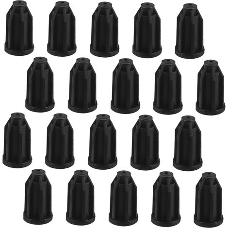 Lot de 40 inserts ronds en plastique pour tiges roulettes chaise, (1/5)