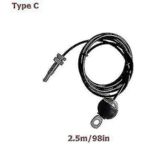 (TypeC-2,5M) Câble de musculation robuste en acier, pièces de rechange pour poulie de salle de sport à domicile, diamètre 5 mm (1/5)