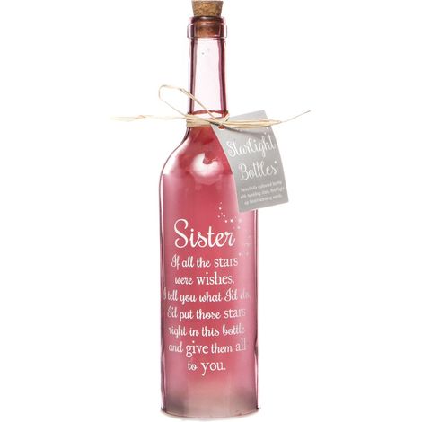 Boxer sb1101 sœur étoiles Lumière Bouteille, Verre, Rose (1/5)
