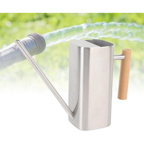 Arrosage Peut pour Les Plantes intérieures, Pot en Acier Inoxydable avec Un Long Bec de Maison pour végétal Mince bonhonsaï Fleur de Jardin extérieur (Silver 800ML) (1/5)