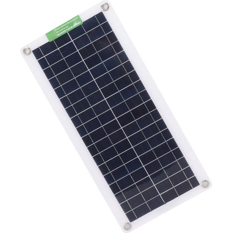 Kit de panneau solaire portable 30 W 18 V : panneau solaire monocristallin de 30 watts et 18 volts pour voiture, camping-car, bateau.