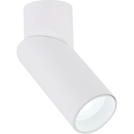 Spot Strahler Aluminium GU10 verstellbar rund D: 5,6 cm Weiß Modern (1/5)