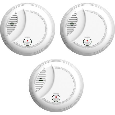 Détecteur de fumée, détecteur d’Incendie avec capteur photoélectrique, Smoke Detector, Fire Alarm Sensor, certifié en 14604 (437-3PCS)