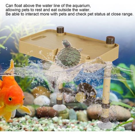 Jetée de tortue flottante Plateforme Pèlerin de l'île Jetée de Tortue Multifonction Flottante pour Bain jardin accessoire (1/4)