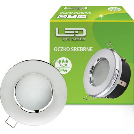 Halogen-Deckenstrahler für die Dachuntersicht, Schutzart IP44, silber (1/5)