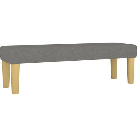 Banco banco 100 x 30 x 30 cm tela gris oscuro 020010549