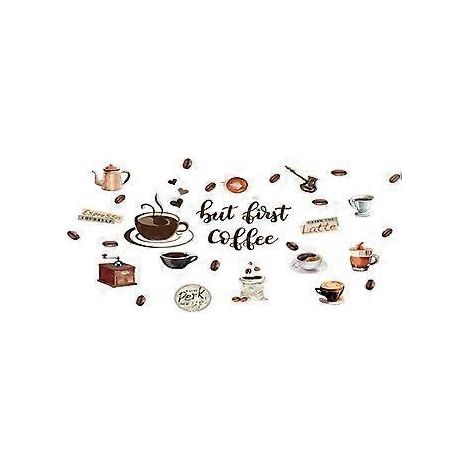 Stickers muraux pour café et cuisine : citations et lettres (1/5)