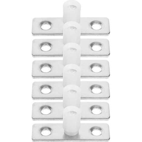 Guide de Porte Coulissante Guide de Sol Robuste en Acier Inoxydable et Abs Lot de 6 Pièces, Usage Polyvalent et Design Élégant pour Porte de Placard (1/5)
