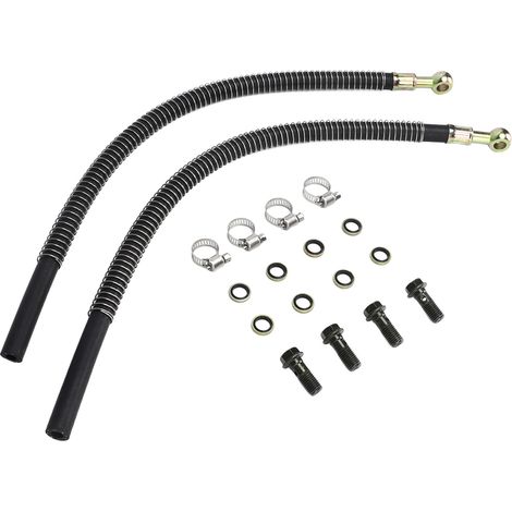 Kit de tuyau de refroidissement de radiateur de 450 mm avec vis M10x1,25, adapté aux motos tout-terrain, quads et VTT de 125 cm3, 140 cm3, 150 cm3, 160 cm3. (1/5)