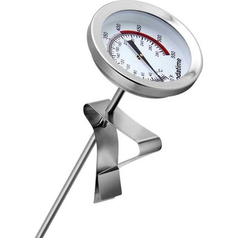 Sofort ablesbares Thermometer für Süßigkeiten/Frittiertes Analoges Thermometer Fleischthermometer Mit 30,5 cm Edelstahlsonde für Truthahn, Grille (1/5)