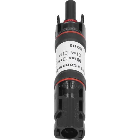 Porte-fusible solaire PPO laiton connecteur photovoltaïque verrouillage auto 1000V DC 8A (1/5)