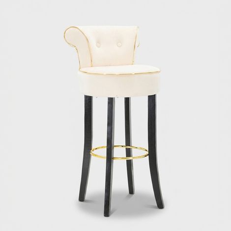 BAR STOOL LUXY CREAM CM 46X48X96 (1/5)