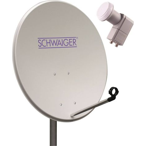 Antenne SAT Offset LNB - Schwaiger - SPI993011 - Couleur Noir - Garantie 24 mois - Modèle Double (1/2)