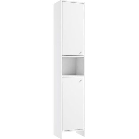 Colonna da bagno autoportante, bianco opaco, 30 cm Diana