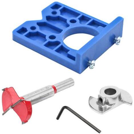 Hinge Drilling Tool 35mm Concealed Guide Hinge Hole Locator Woodworking Hole Opener (1/4)