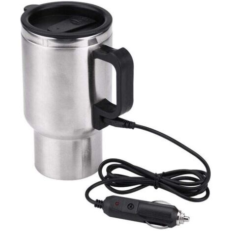 Pair Auto-Thermosbecher – Wasserkocher fürs Auto, elektrischer Auto-Thermosbecher aus Edelstahl für Kaffee, Tee und Wasser, 450 ml