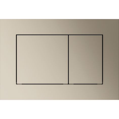 Placca di comando per WC TECEnow, adatta a sistemi a doppio scarico, nichel metallico (9240418)