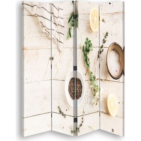 Paravento bilaterale, Erbe e sale - 145x170 (1/5)