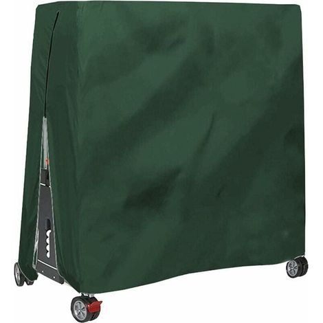 KLVGTIFS PU - Housse pour Table De Ping Pong, Étanche Résistance Au Vent Anti-UV Robuste Tissu Oxford Bâche De Protection Table De Tennis De Table avec Fermeture À Glissière Et Cordon Réglable--