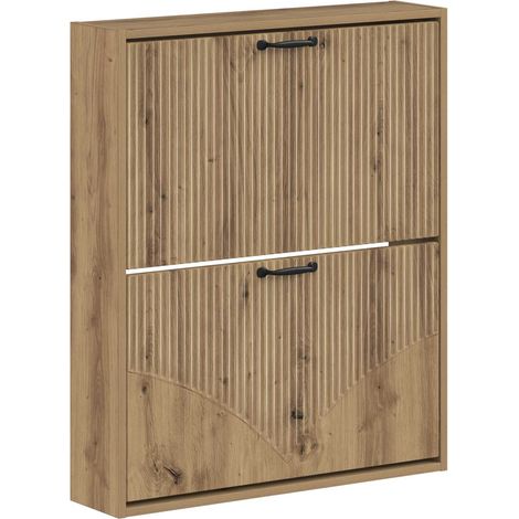 Wall-Mounted Shoe Cabinet HOORN 71 x 17 x 86 cm Engineered Wood vidaXL (1/5)