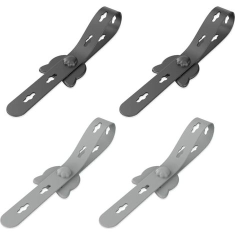 Organizzatore di fascette per cavi da 4 pezzi, riutilizzabile, cinghie e cavi, gancio e passante, organizzatore di cavi con design speciale (1/4)