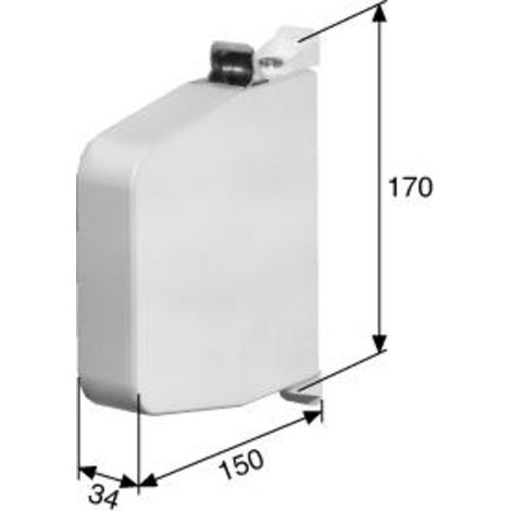 Enrouleur de ceinture à vis PIVO 120502 blanc (1/2)