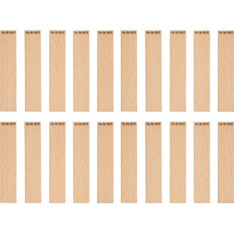Stoppini in legno con incisione - ho ho ho 100x20x1 mm 20 pezzi