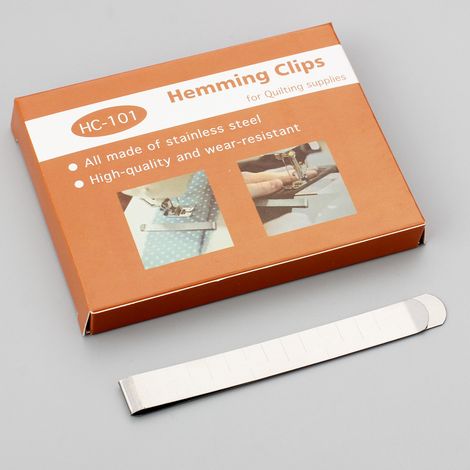 Set di 20 clip da cucito in acciaio inossidabile, clip per orli, righello di misurazione da 7,6 cm (3 pollici) (1/5)