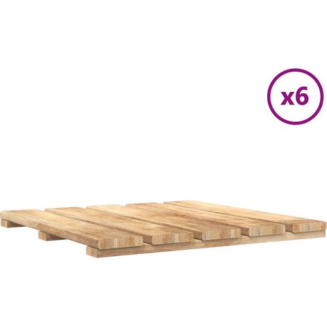 Carreau de terrasse 6 pcs Marron 50 x 50 cm (1/5)