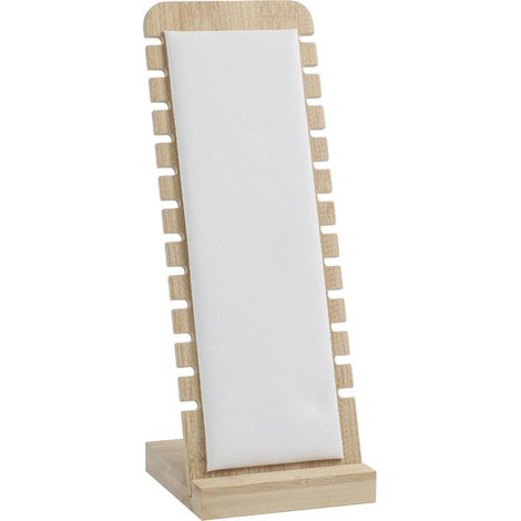 Porte Bijoux, Présentoir à Collier Chevalet, Porte-Collier en Bois, Rangement Bijoux Organisateur, Support de Vitrine de Bijoux, pour Pendentifs, Bracelets, 27x 10 cm