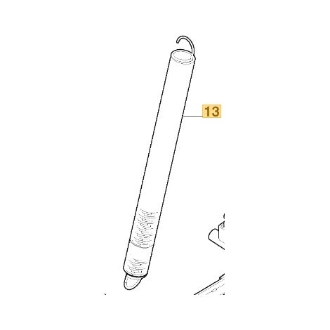Ressort système de levage ORIGINAL STIGA pour tracteur Gyro 700e 137430120/0 (1/2)