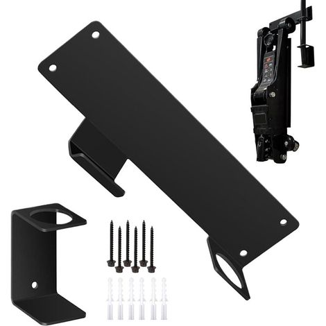 Support Mural pour cric hydraulique de Voiture, Support Mural, Multi usages, Application Rapide, 25,4 x 6 x 4,5 cm, pour Outils, mécanicien, abri de Jardin, Garage (1/5)