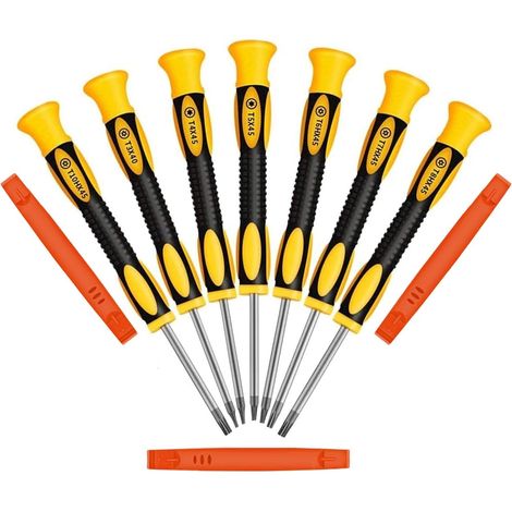 Tournevis T3 T4 T5 T6 T7 T8 T10 Tournevis de Précision 3 Pièces Outil de Levier Jeu de Tournevis de Magnétique aux Téléphones Portables Ordinateurs Consoles de Jeux PS (1/5)