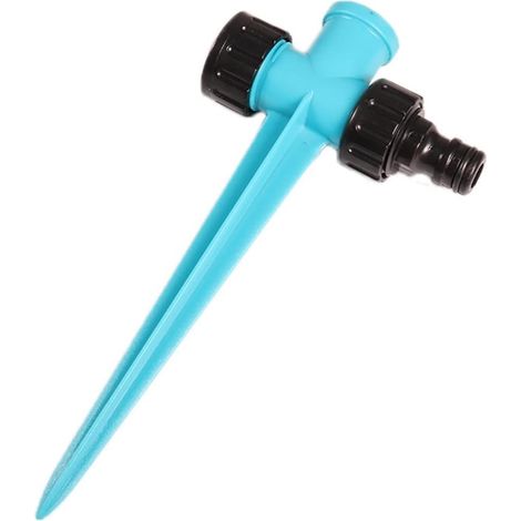 2pcs Garden irrigation pipe parts fournitures de jardin fournitures à trois bras arroseur rotatif à 360 degrés arroseur réglable pelouse