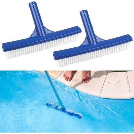 2 Pcs Tête de Brosse de Nettoyage de Piscine Brosse de Piscine 10 Pouces Brosse de Paroi de Piscine en Plastique Tête de Brosse pour Piscine Étang Source Chaude (1/4)