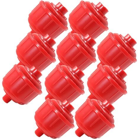 Lot de 10 mini filtres à air jetables pour pistolet pulvérisateur à peinture à l'eau pour pistolets à filetage de 6,35 mm, outils pneumatiques