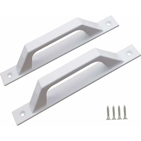 Coffret de forets pour perceuse Poignée de porte en alliage d'aluminium à poignée de porte en aluminium de verre montée sur verre et en plastique de cuisine (D white) (1/4)