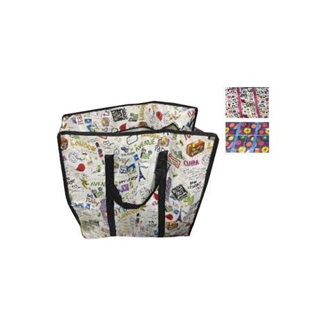 BORSA MULTIUSO FANTASY ZIP- - misura cm.20x45x50h. - 5 pezzi XTRA