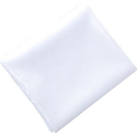Lot de 4 rideaux de fenêtre en maille blanche pour haut-parleur, 130 x 150 cm, adaptés à plusieurs fenêtres