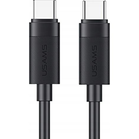 Cable USB-C a USB-C USAMS U94 de 60 W, 1 m, negro