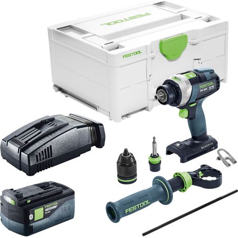 Perceuse-visseuse à percussion sans fil Festool TPC 18/4-Basic 18 V 75 Nm + 1 batterie 5,0 Ah + chargeur rapide + Systainer